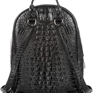 Brahmin | Bags | Brahmin Black Croctextured Backpack With  display picture 1